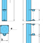 PTZ-EX 180° 1 Joint Boom Arm Ceiling/Floor Bracket