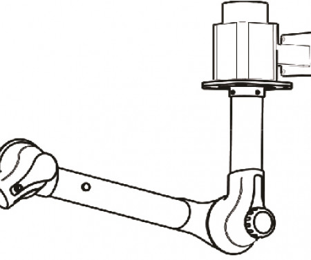 MET Ceiling Mounted Extraction Arm (2 Joints)