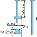 APS Adjustable Ceiling Mounted Bracket