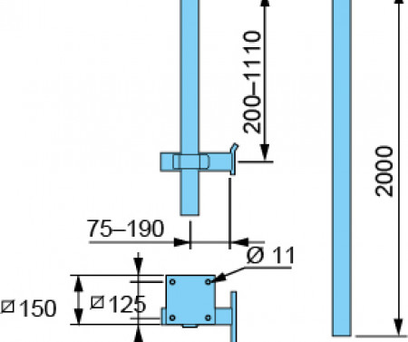 APS Adjustable Ceiling Mounted Bracket