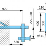 APS Adjustable Wall Mounted Bracket