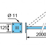 APS Sliding Rail Strut/Ceiling/Wall Fixing