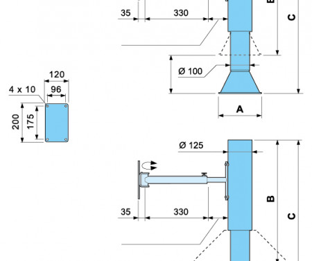 TIX-A Ceiling Bracket