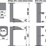 PTXA 180° 1 Joint Ceiling/Floor Bracket